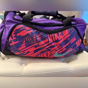Nike Purple and Black Sports Bag